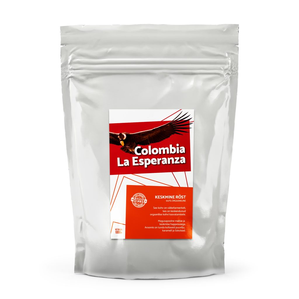Kohviuba Colombia La Esperanza (Bio/Orgaaniline) 1kg